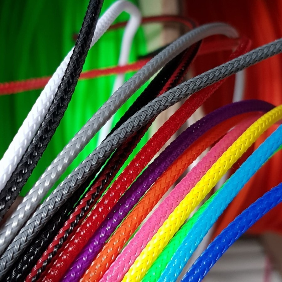 Jual 1M Pelindung Pet Braided Cable Sleeve Sleeving Cable Bungkus Kabel ...