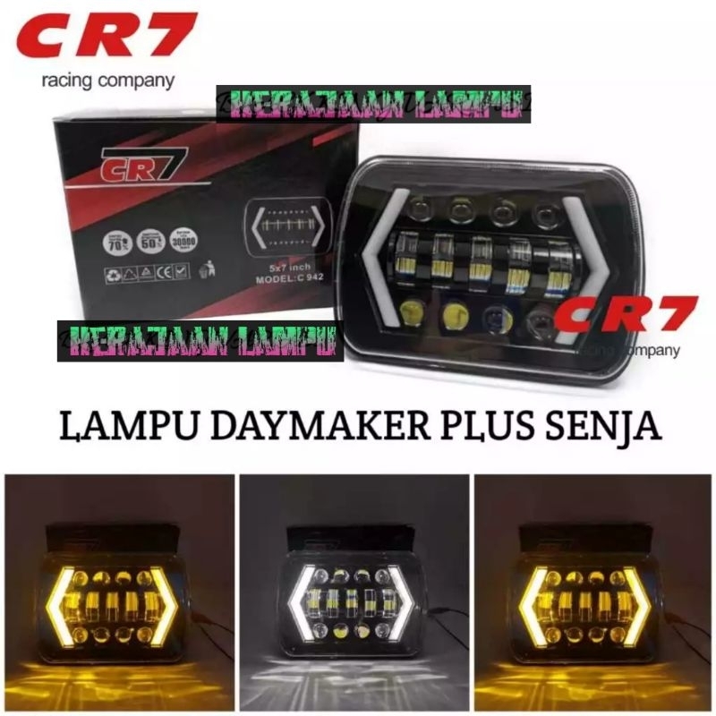 Jual Lampu Led Daymaker X Inch Kotak Jeep Katana Taft Feroza L Headlamp Daymaker Kotak Jeep