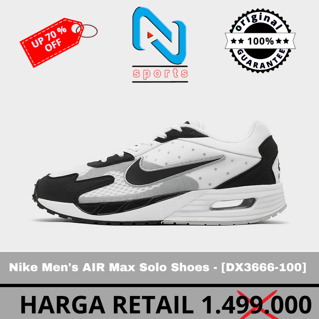 Jual Sepatu Nike Men's AIR Max Solo Shoes - White [DX3666-100] Original