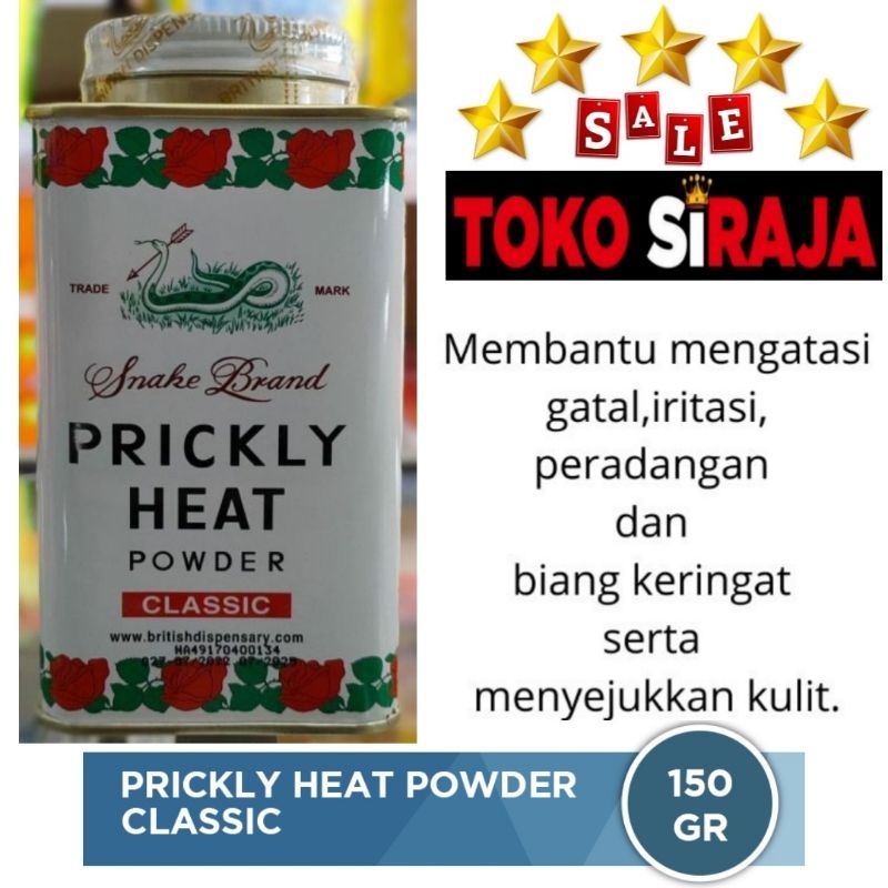 Jual SNAKE BRAND PRICKLY HEAT POWDER CLASSIC 150 GRAM / BEDAK GATAL ...