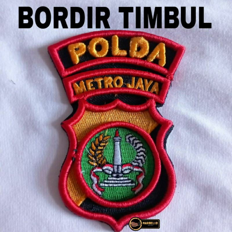 Jual Bordir Timbul Logo Polda Metro Jaya Shopee Indonesia