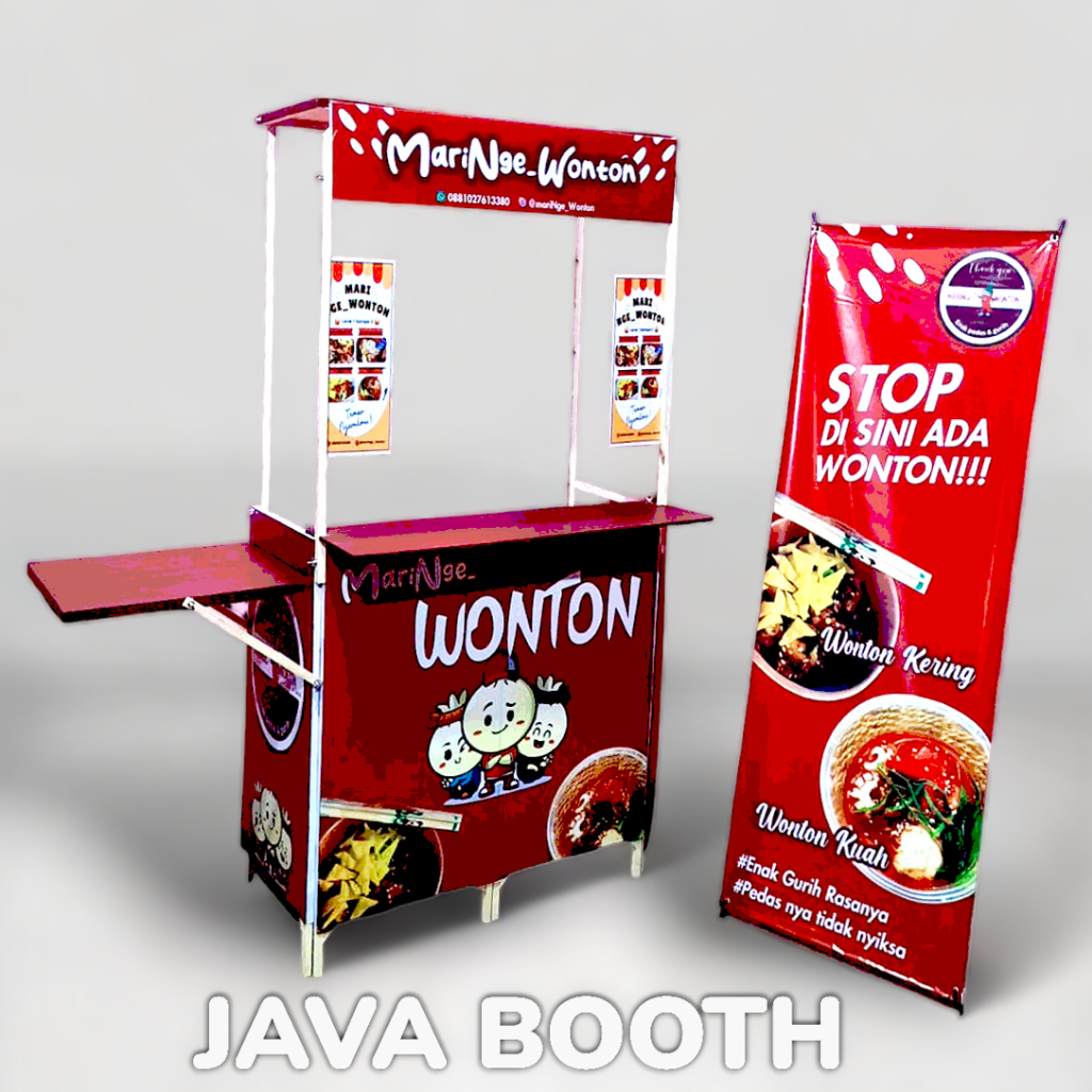 Jual Booth Portable Kayu Jumbo Pakai Atap Bonus Rak Depan Shopee Indonesia