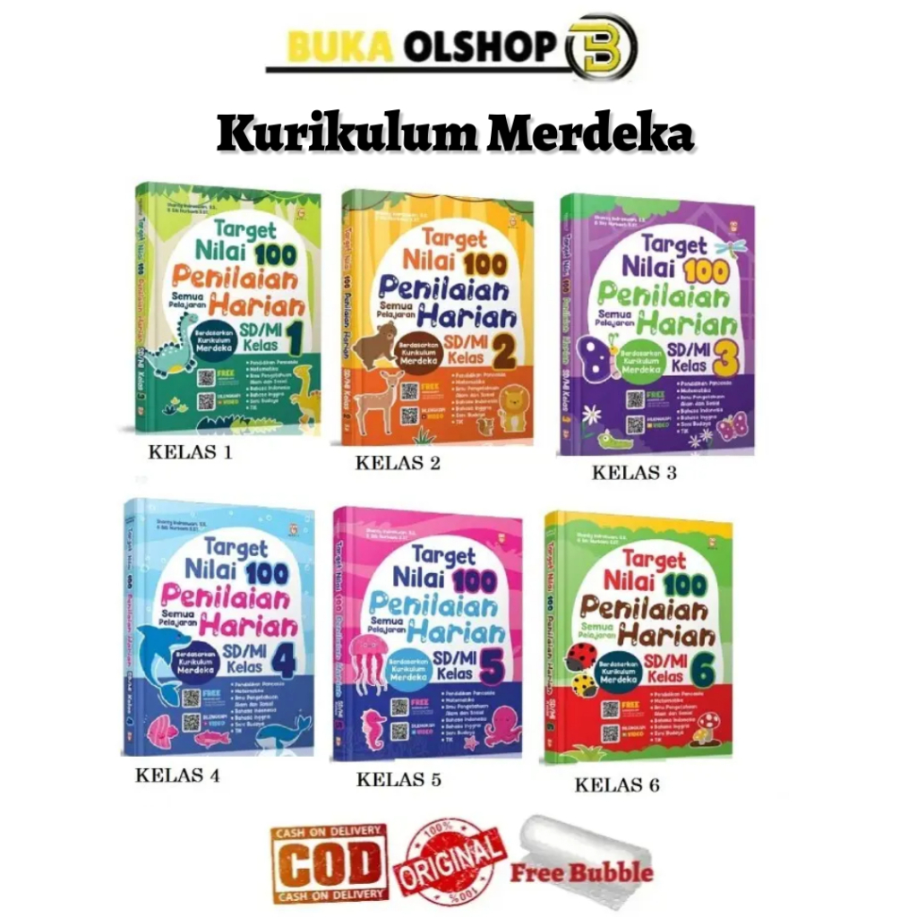 Jual Target Nilai 100 Ulangan Harian Sd Mi Kurikulum Merdeka Buku