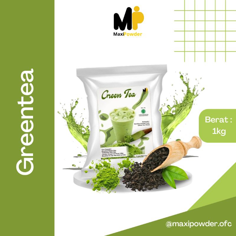 Jual Bubuk Minuman Rasa GreenTea 1kg / Minuman Kekinian Matcha Termurah ...