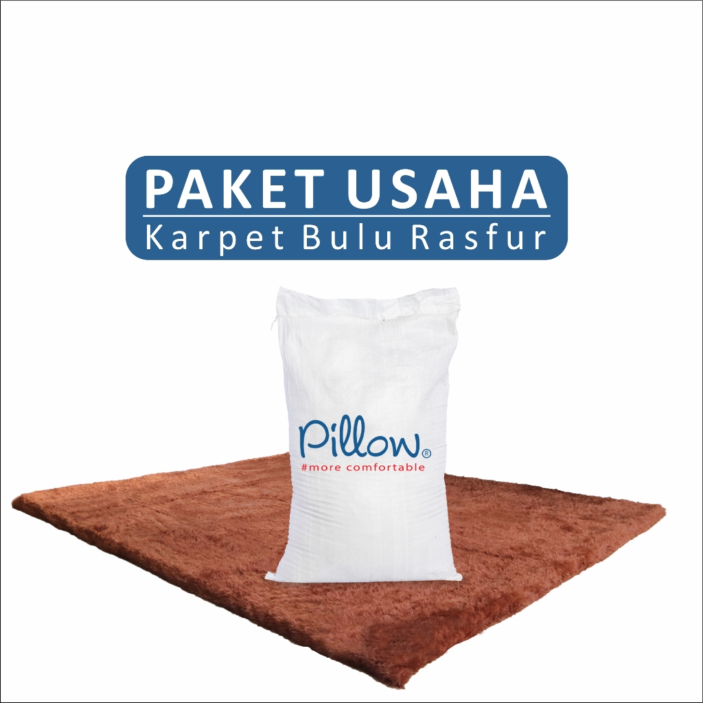 Jual PAKET USAHA KARPET BULU RASFUR ASA WARNA MIX ISI 20 PCS (1 KARUNG ...