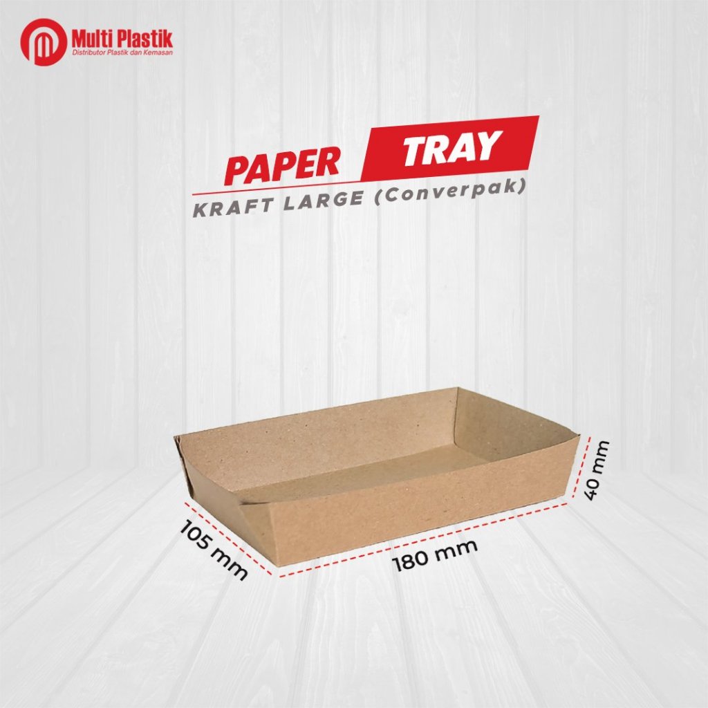 Jual Paper Tray Polos Kraft ukuran Small Medium Large I tempat makanan ...