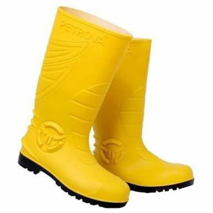 Jual Sepatu Boots Petrova PVC Yellow Safety Boot | Shopee Indonesia