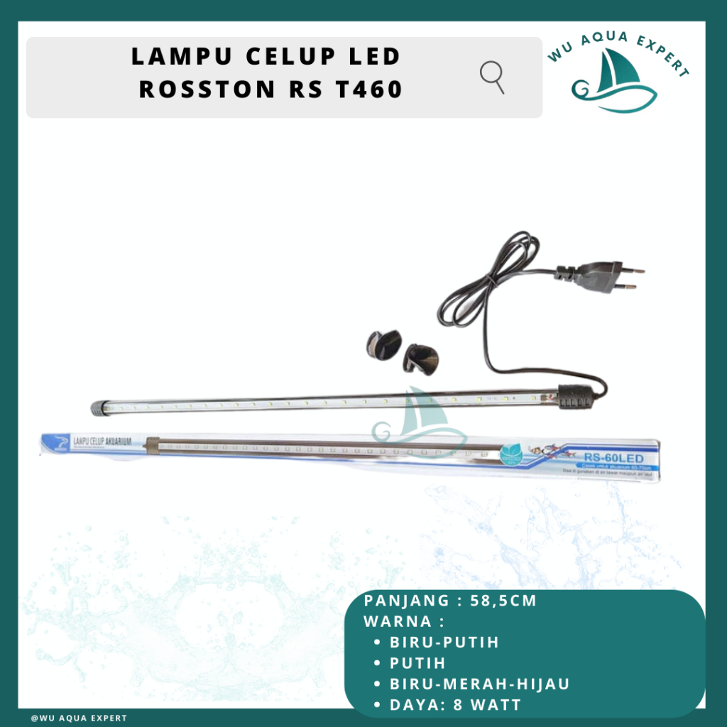 Jual Lampu Celup Led Aquarium Rosston T Kolam Aquarium Sakkai Pro T