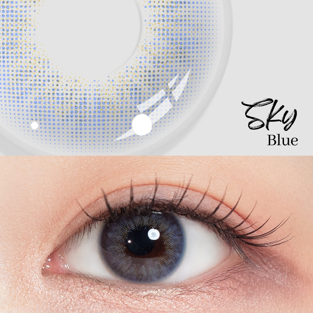 Jual Mikeda -Softlens X2 New Sanso Color Sky Blue | Shopee Indonesia