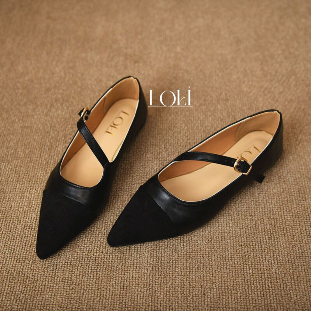 Jual LOEI Camila Sepatu Simple Wanita Korea Style Flatshoes Wanita ...