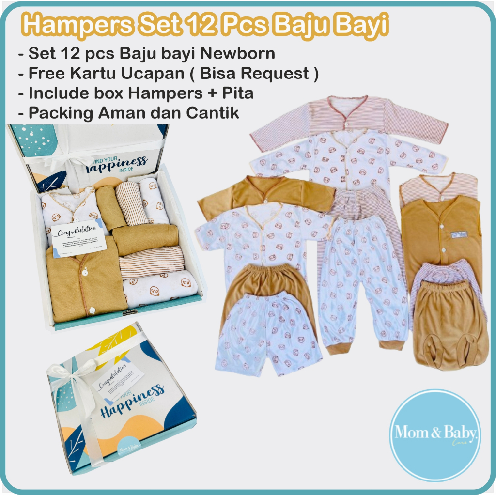 Jual [ FREE PAPER BAG ] Hampers Bayi Set 18 Pcs Baju Bayi Kado Lahiran ...