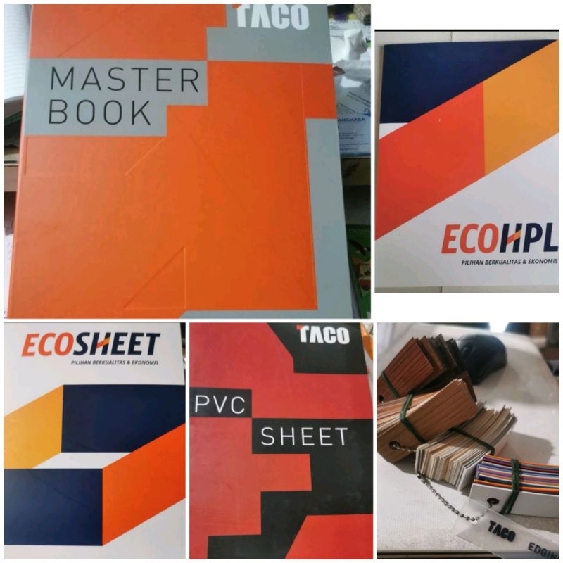 Jual Paket Lengkap Katalog Taco Dan Eco Laminates Hpl Pvc Sheet Edging ...