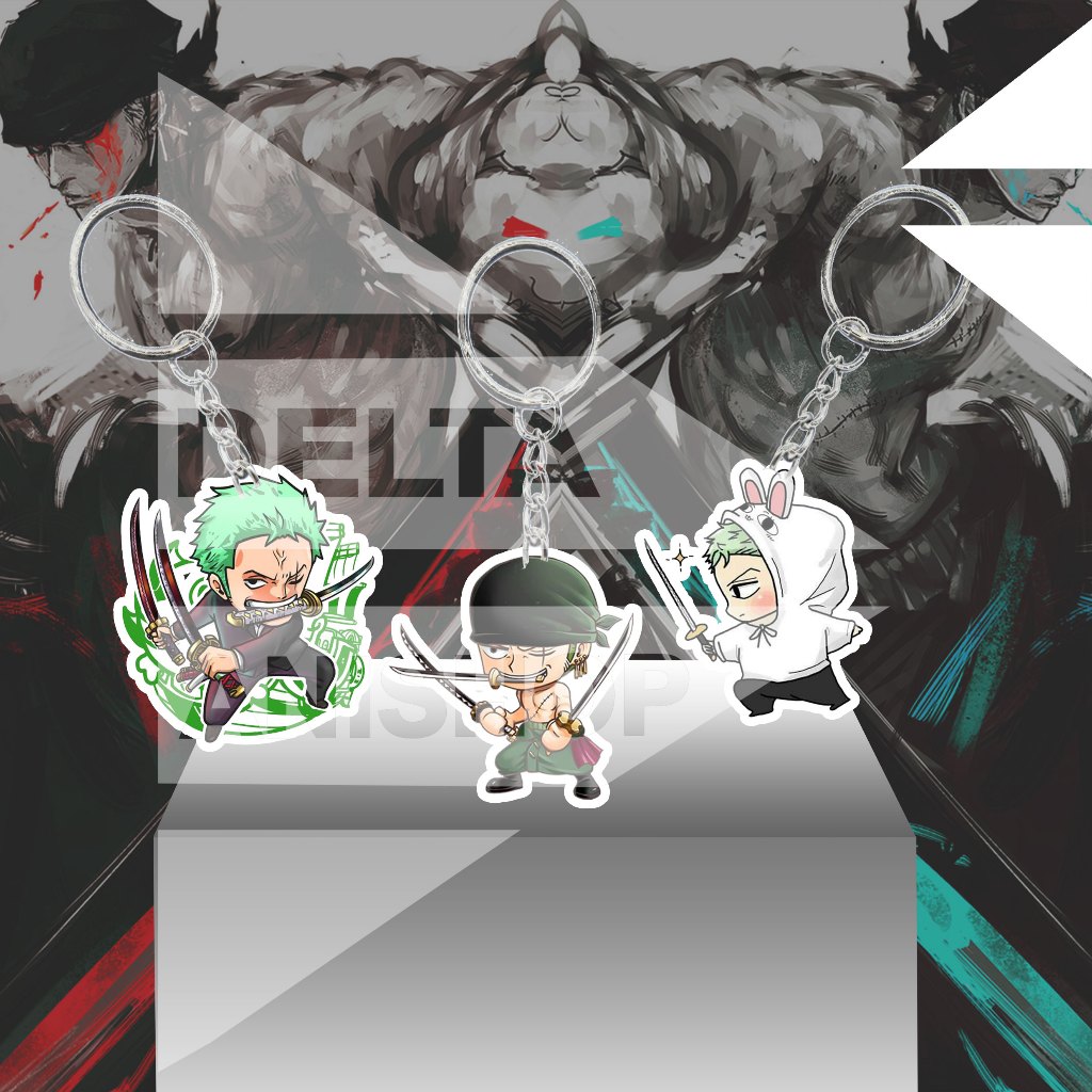 Jual Gantungan Kunci / Keychain / Gantungan HP -One Piece - Roronoa ...