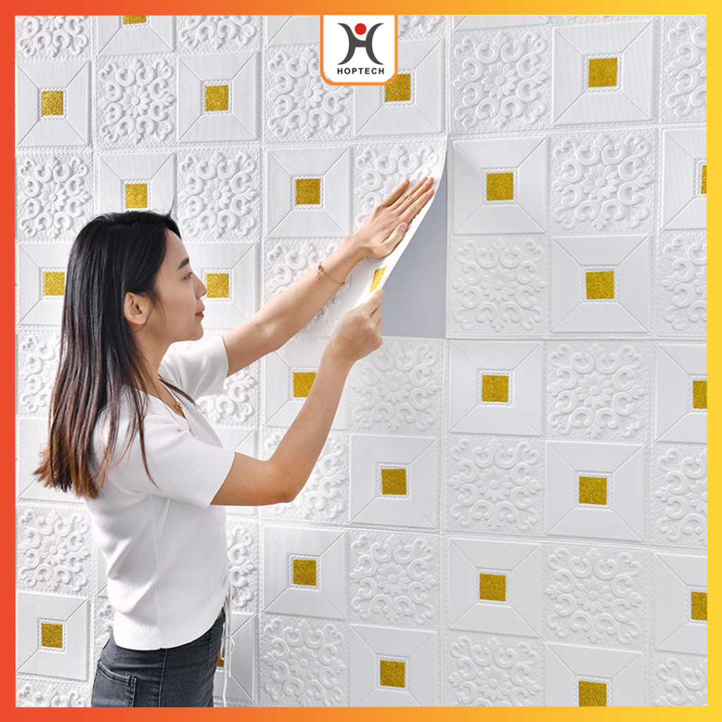 Jual Wallpaper Dinding 35*35cm Ceiling Wallpaper Sticker Dinding Busa