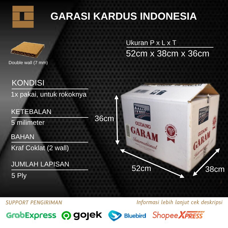 Jual Kardus bekas /kardus besar/kardus pindahan | Shopee Indonesia