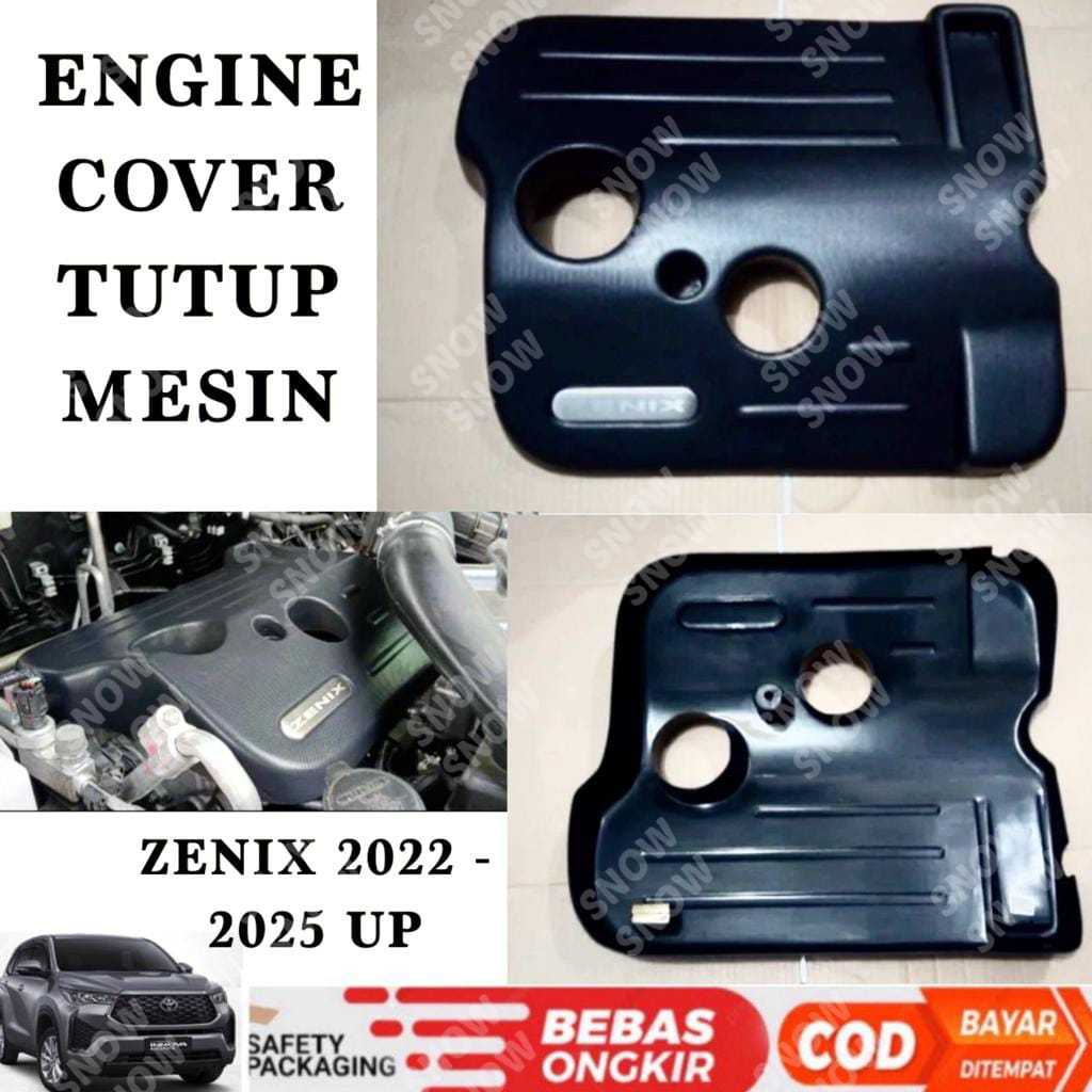 Jual Engine Cover Mesin Innova Zenix 2022 2024 2025 2026 Tutup Hitam ...