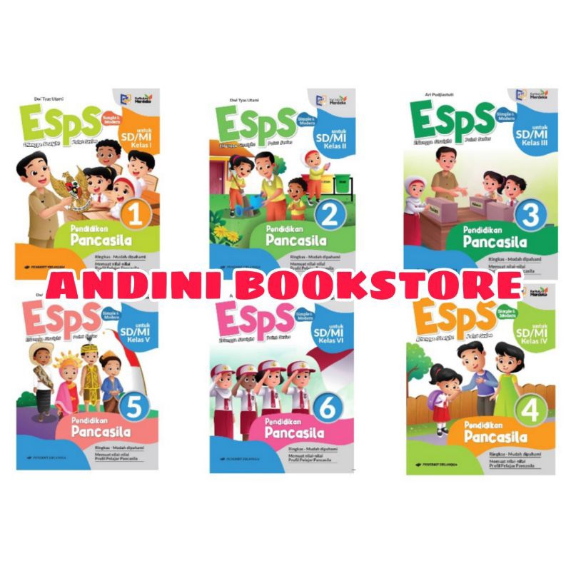 Jual Buku Esps Pendidikan Pancasila Kelas 1 2 3 4 5 6 Sd Mi Erlangga