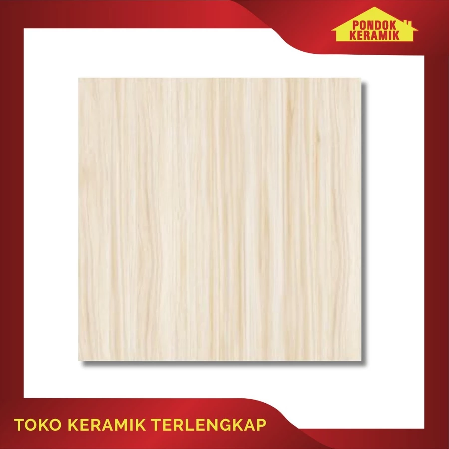 Keramik Lantai Tierra 60x60 Damian Beige Motif Garis Marble Cream / Beige