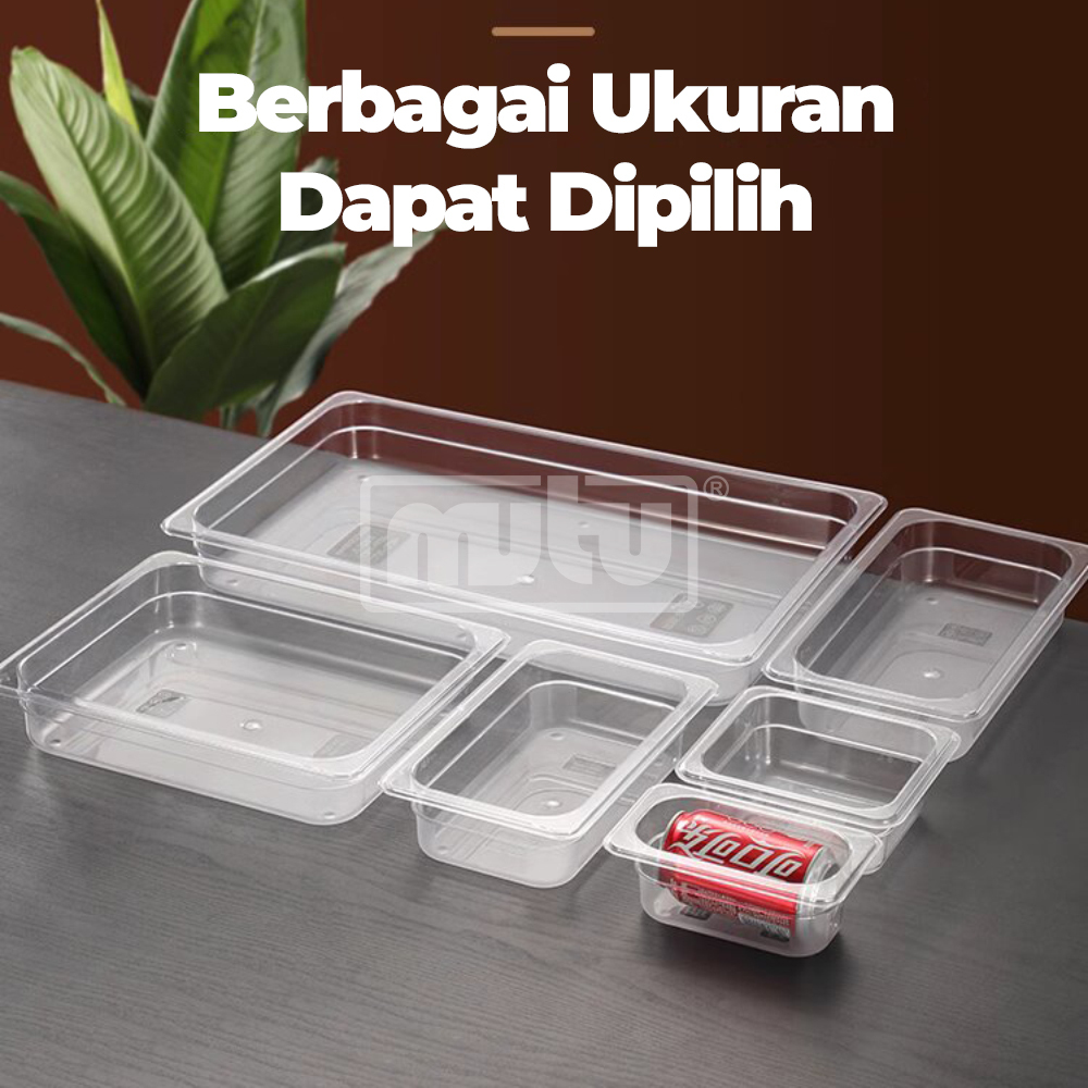 Jual MUTU Food Pan Polycarbonate 1/1 Kedalaman 6.5 cm | Shopee Indonesia