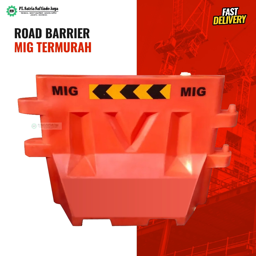 Jual Road Barrier Marvel Tiger Shark MIG Pembatas Jalan Terlaris