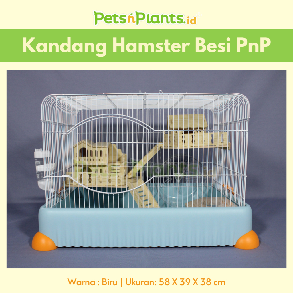 Photo inspiration: Jual Kandang Hamster Besi Wire Cage Petsnplants Id Biru 58X39X38Cm Photo Inspiration