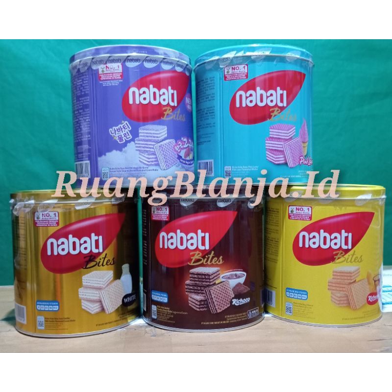 Jual Nabati Wafer Kaleng 287gr - biskuit - jajanan kaleng | Shopee ...