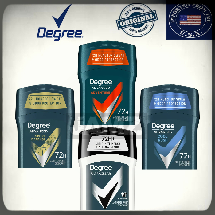 Jual Degree Men Antiperspirant Deodorant 72hr Sweat &amp; Odor Protection ...