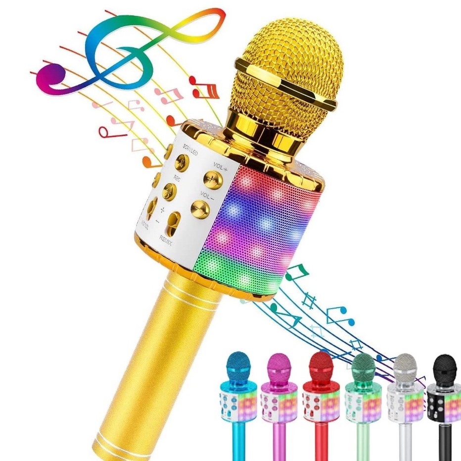 Jual Terlaris Mic Bluetooth DS813 Extra Bass Smule Mic Bluetooth DS813 Smule Wireless Karaoke