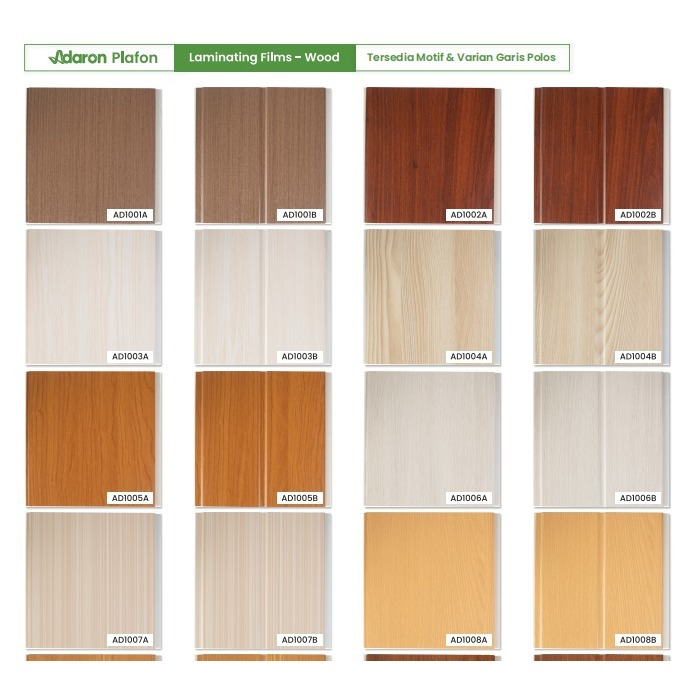 Jual Plafon PVC Adaron Laminating Films Wood Shopee Indonesia