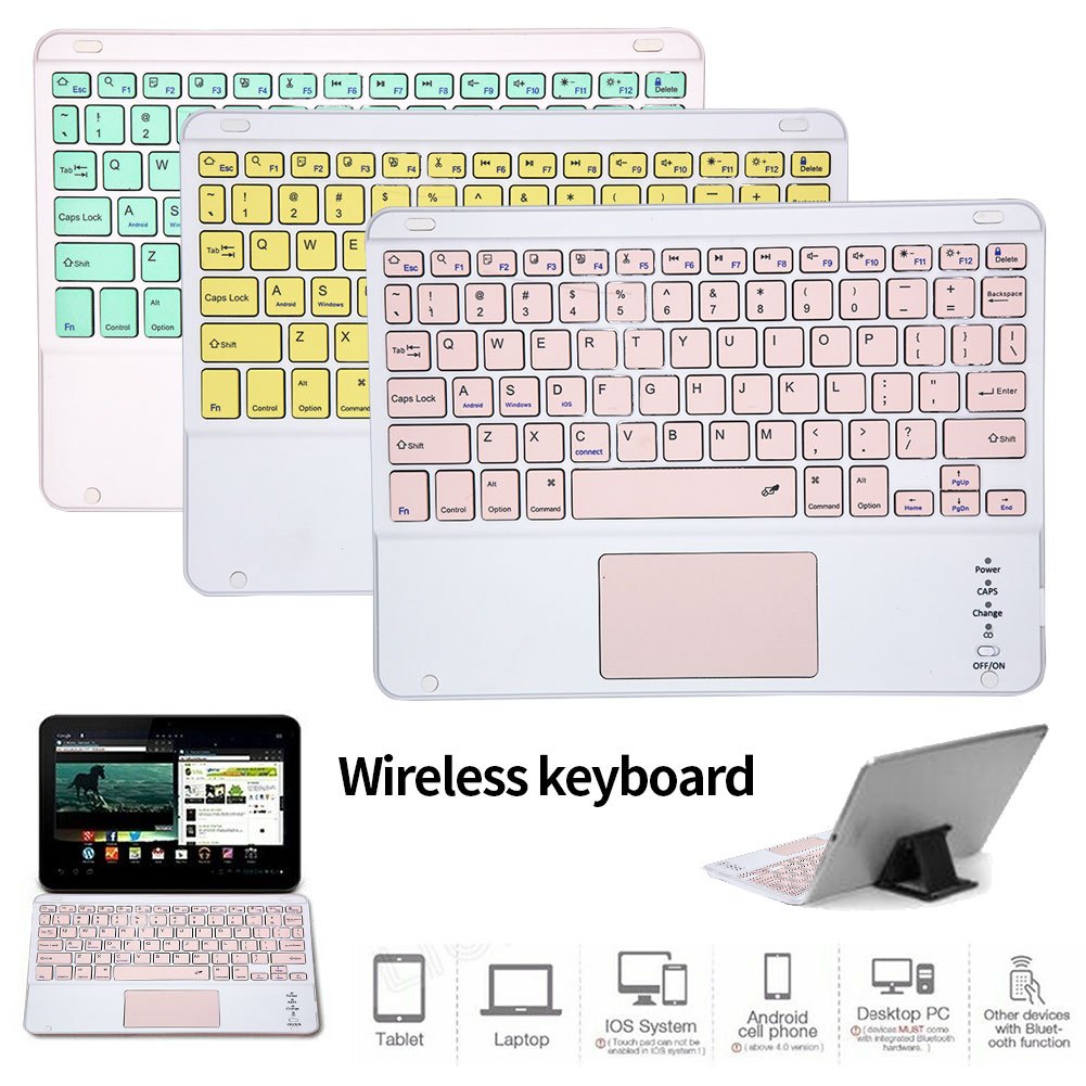 Jual Universal Keyboard Touchpad Wireless Bluetooth Protable For IOS ...