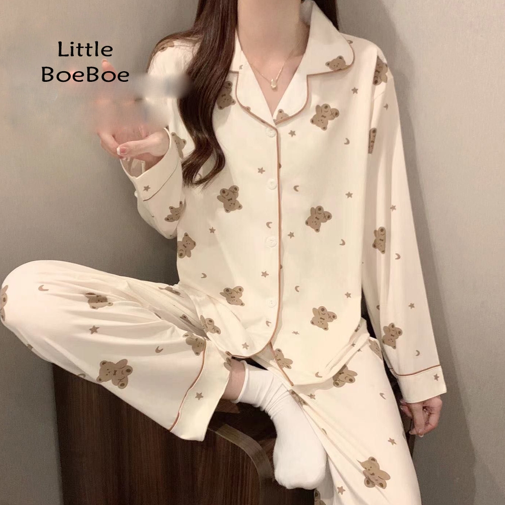 Jual LITTLE BOEBOE - Catalina Piyama | Baju Tidur Wanita Korea One Set ...