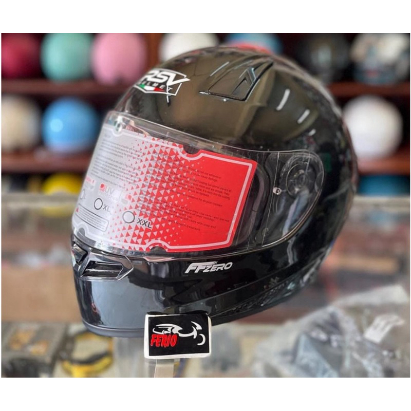 Jual Helm RSV FF Zero Helm Full Face Black Glossy SNI Shopee - Main Image