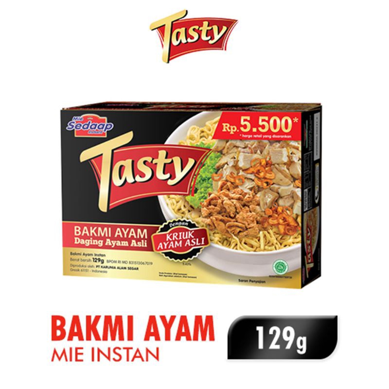 Jual Noodles Mie Instant Sedap Tasty Bakmi Ayam Satuan Ecer Shopee Indonesia