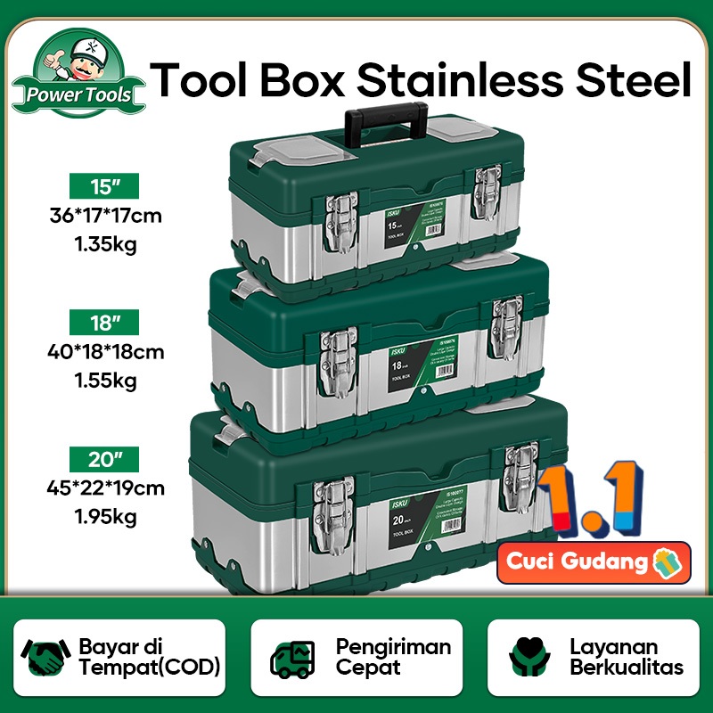 Jual ISKU Tool Box Besar Baja Kotak Perkakas Besi Baja Toolbox ...