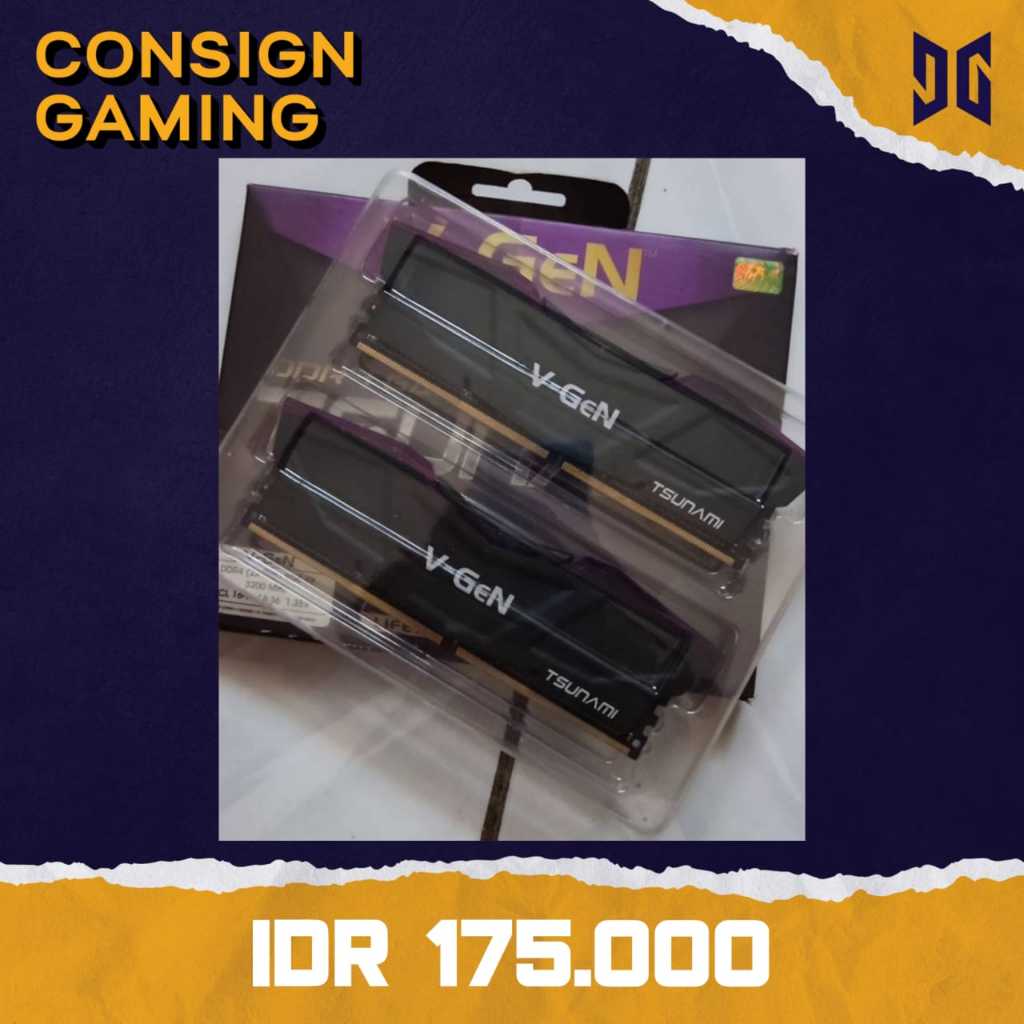 Jual VGEN TSUNAMI 2X4GB DDR4 3200MHZ ( CODE : RS052 ) | Shopee Indonesia