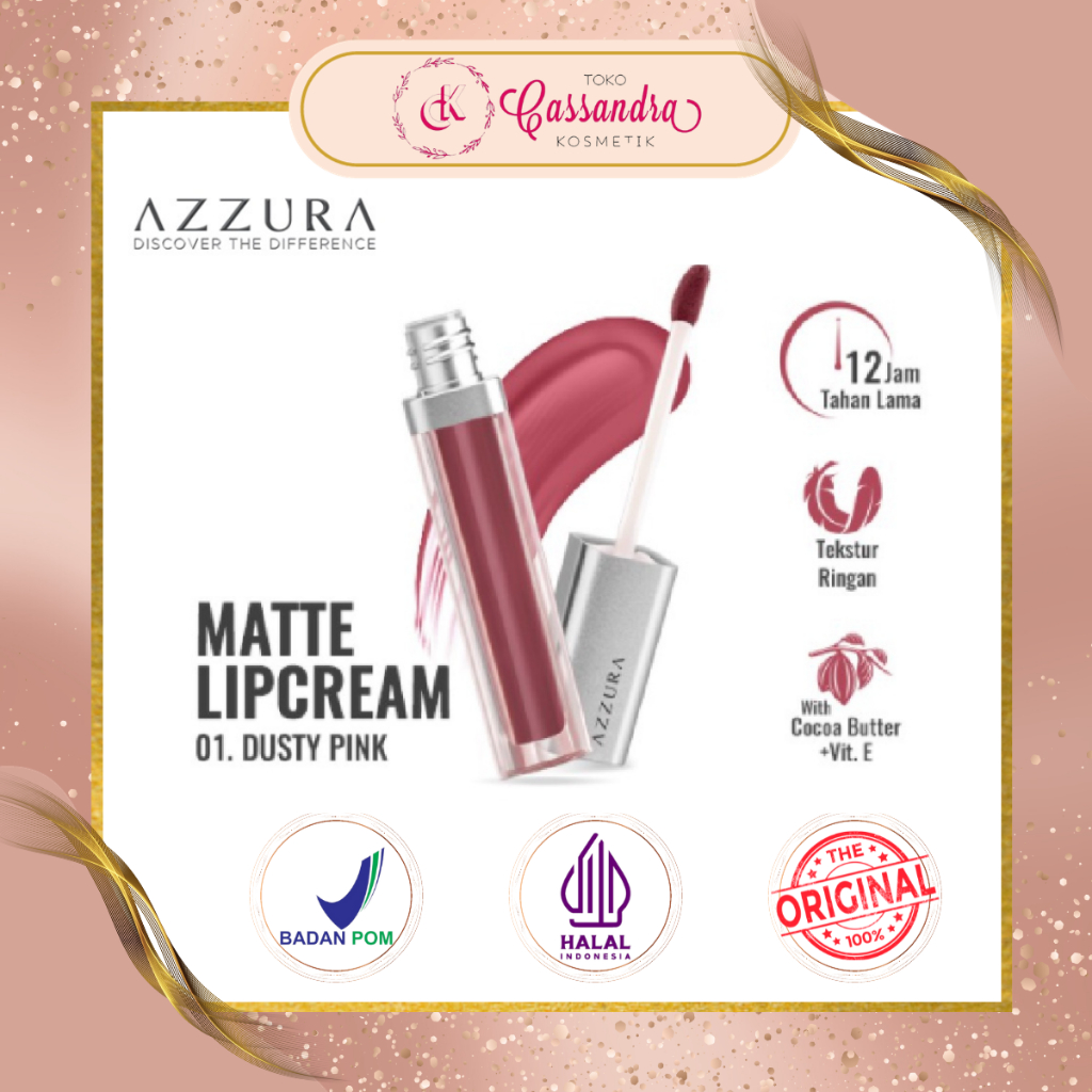 Jual AZZURA MATTE LIP CREAM 4GR ALL VARIANTS | Shopee Indonesia