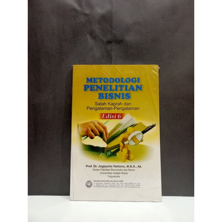 Jual Buku Metodologi Penelitian Bisnis Edisi 6 - Prof. Dr. Jogiyanto ...