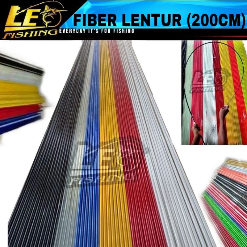 Jual FIBER LENTUR 200CM FIBER LEO FISHING SOLID CUSTOM JORAN PANCING ...