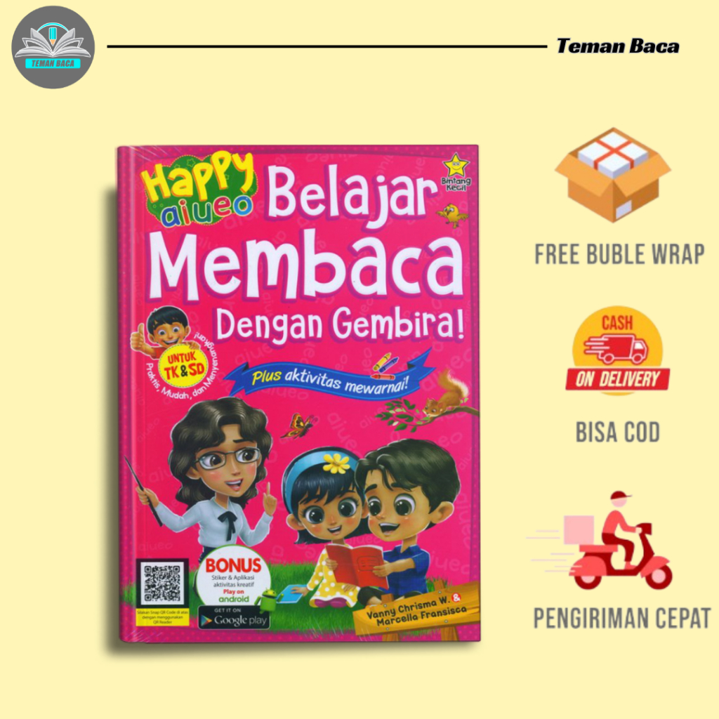 Jual BUKU ANAK TK PAUD - HAPPY AIUEO BELAJAR MEMBACA DENGAN GEMBIRA ...