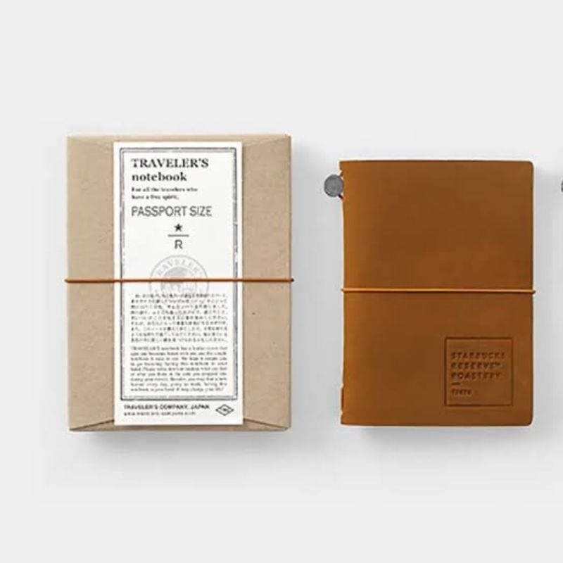 Jual Travelers Notebook Starbucks Reserve Camel Passport Size Shopee Indonesia