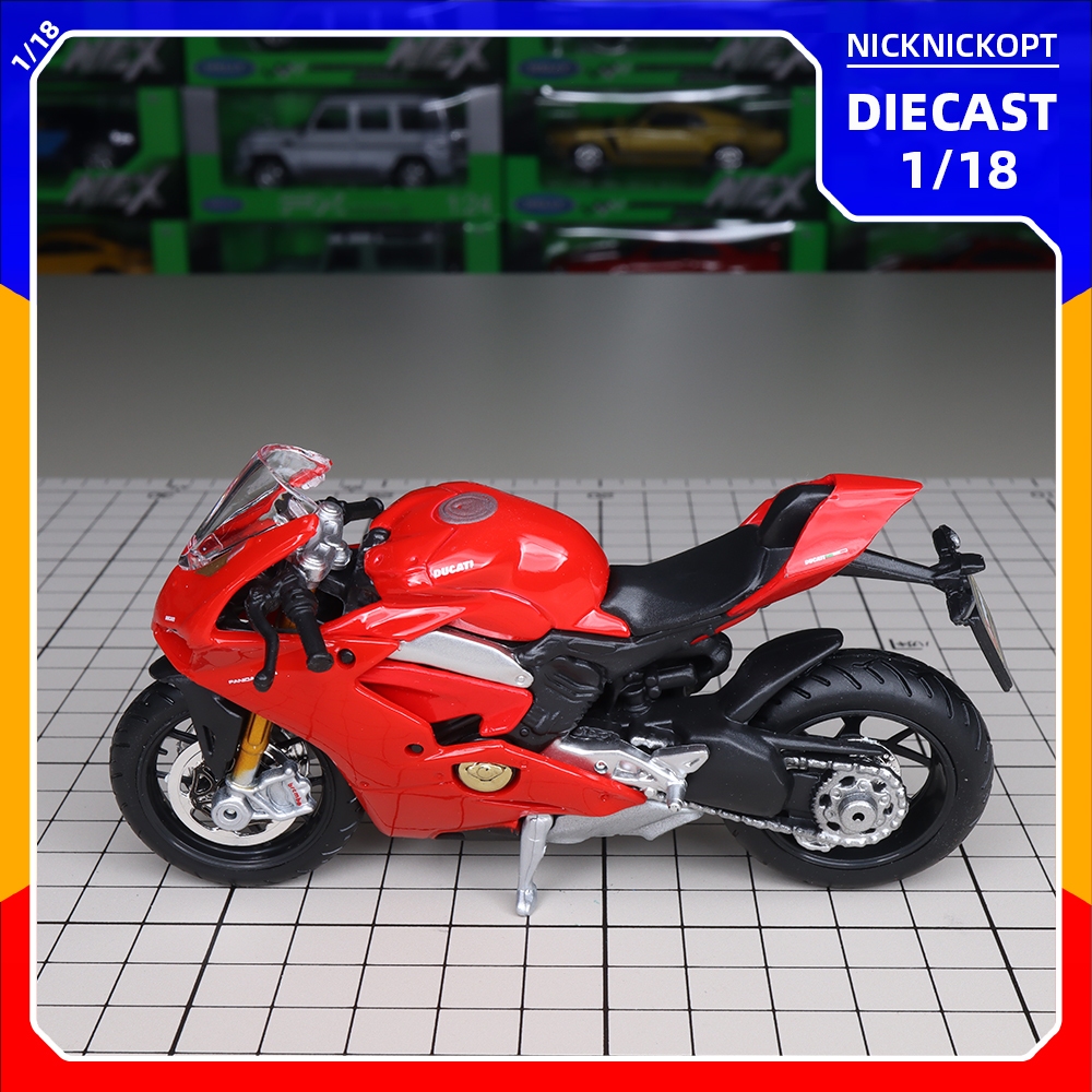 Bburago 1-18 Ducati Panigale V4 2018 Super Bikes - Hobby & Collectibles