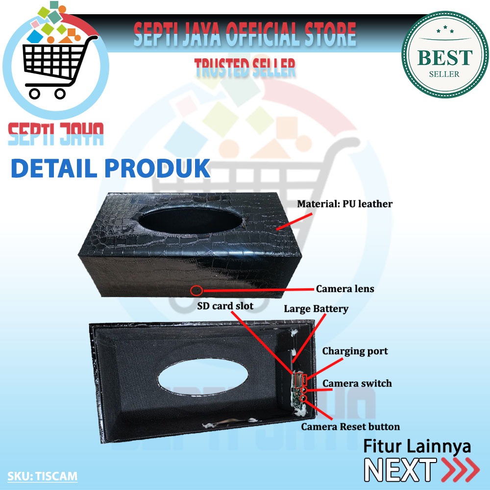 Jual Kamera CCTV Wifi Camera Box Kotak Tempat Tisu Tssue Hidden Spycam ...
