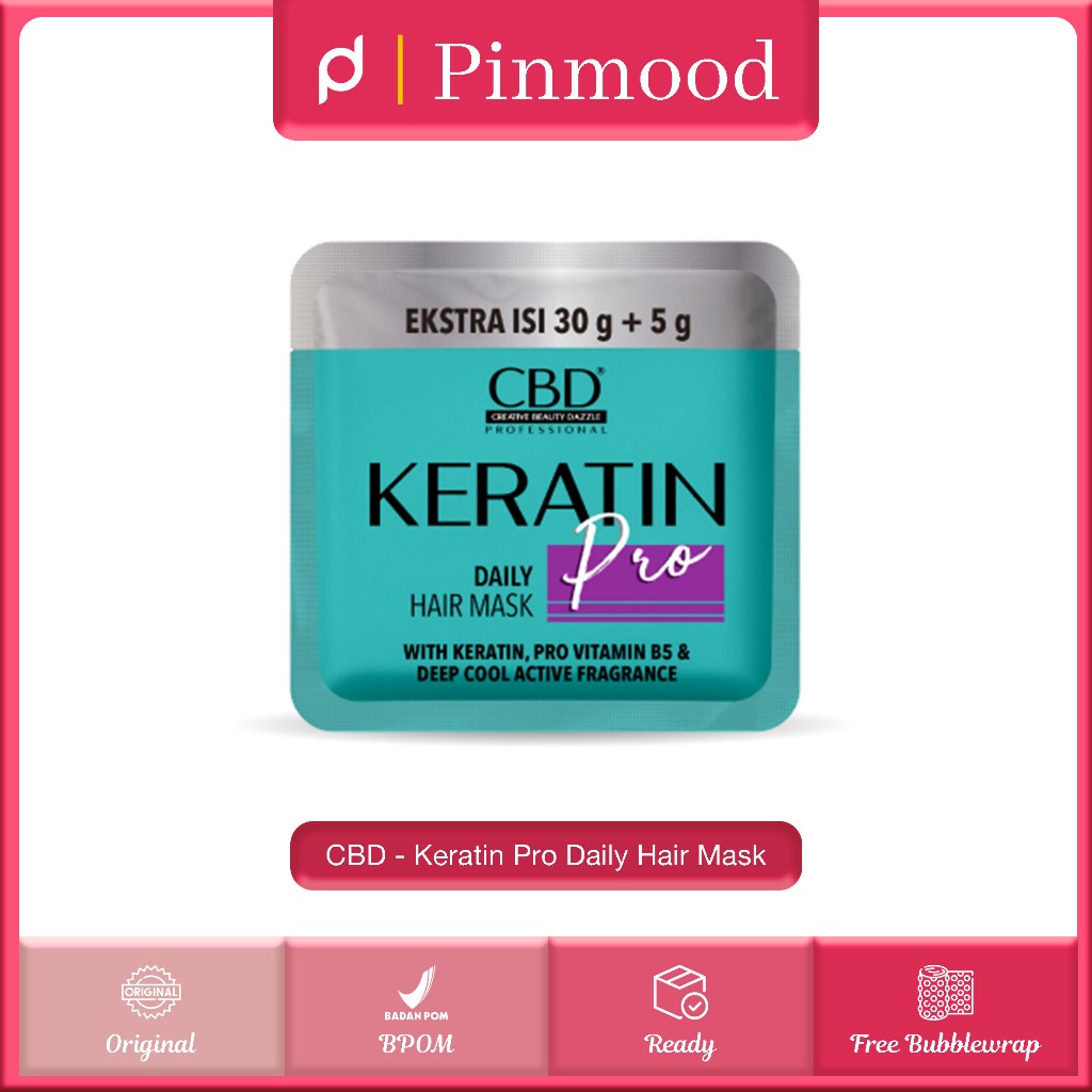 Jual CBD - PROFESSIONAL KERATIN PRO DAILY USE HAIR MASK SACHET ( 35 G ...