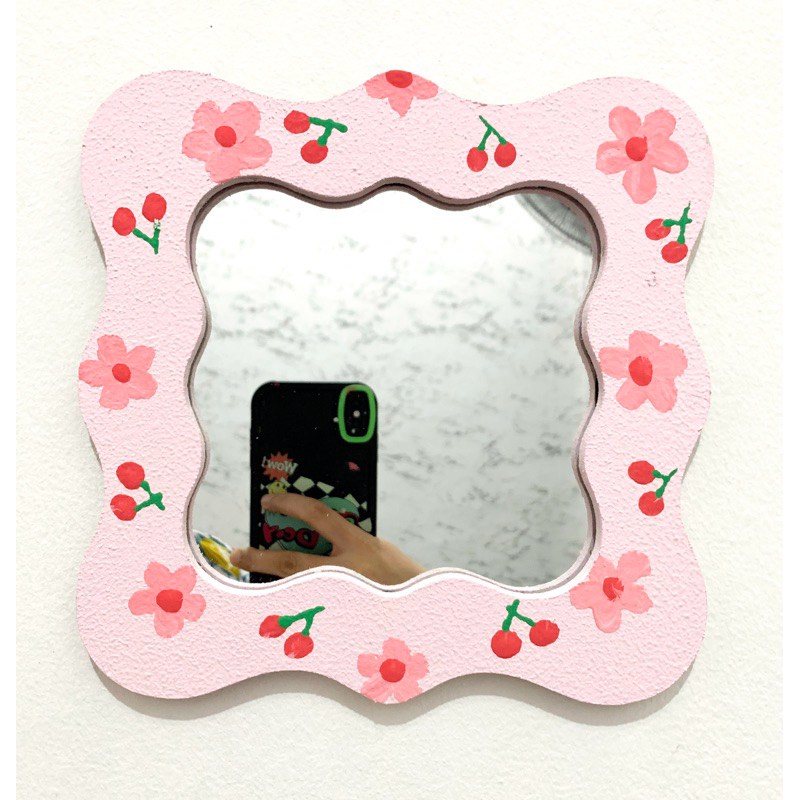 Jual Kaca Dinding Standing Mirror Cermin Aesthetic Custom Kaca Vintage