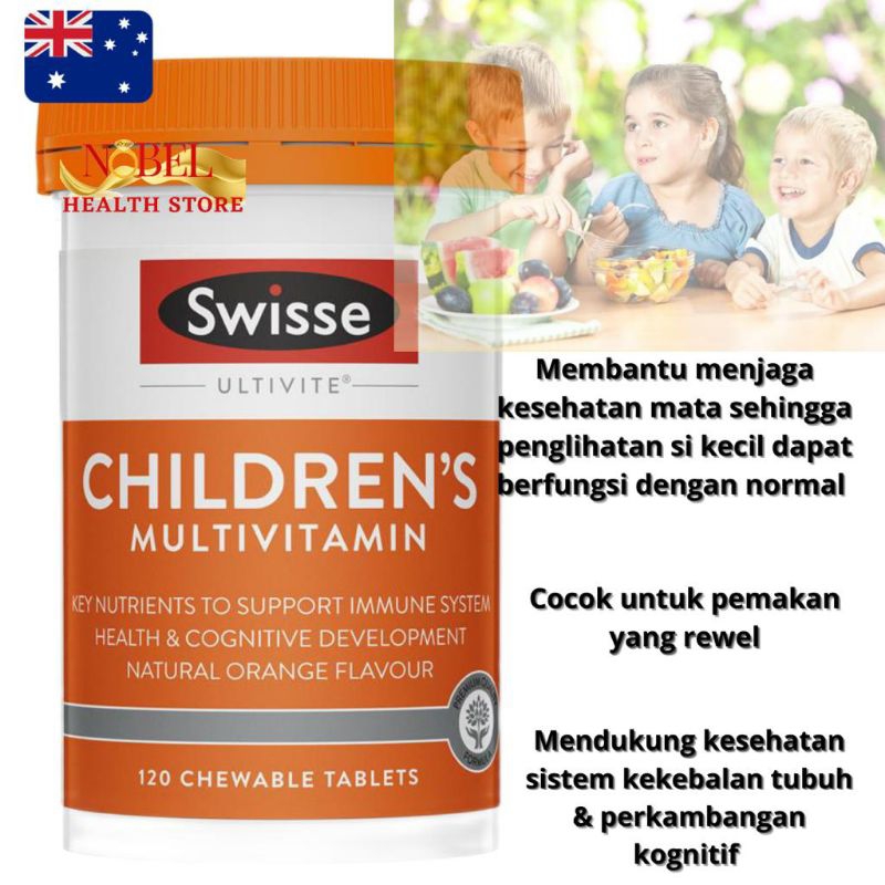 Jual Swisse Children's Ultivite Multivitamin 120 tablets Shopee Indonesia