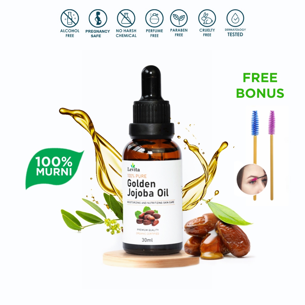 Jual Levita Pure Golden Jojoba Oil Cold Pressed Minyak Jojoba Murni