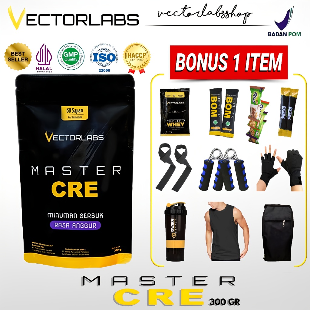 Jual Vectorlabs Master Cre Creatine 60 Serving 300gr Creatine ...