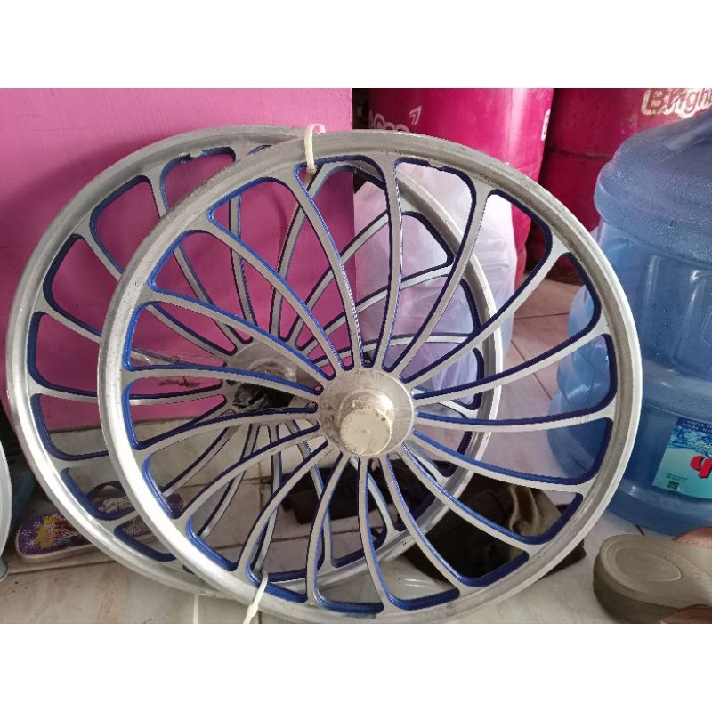 Jual Velk Velg Roda Sepeda Kipas Ukur 20 Ring 20 Sepasang Rim Wheelset