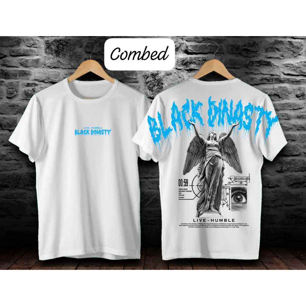 Jual Baju Kaos Distro T Shirt Black Dinasty Atasan Wanita Pria Kekinian