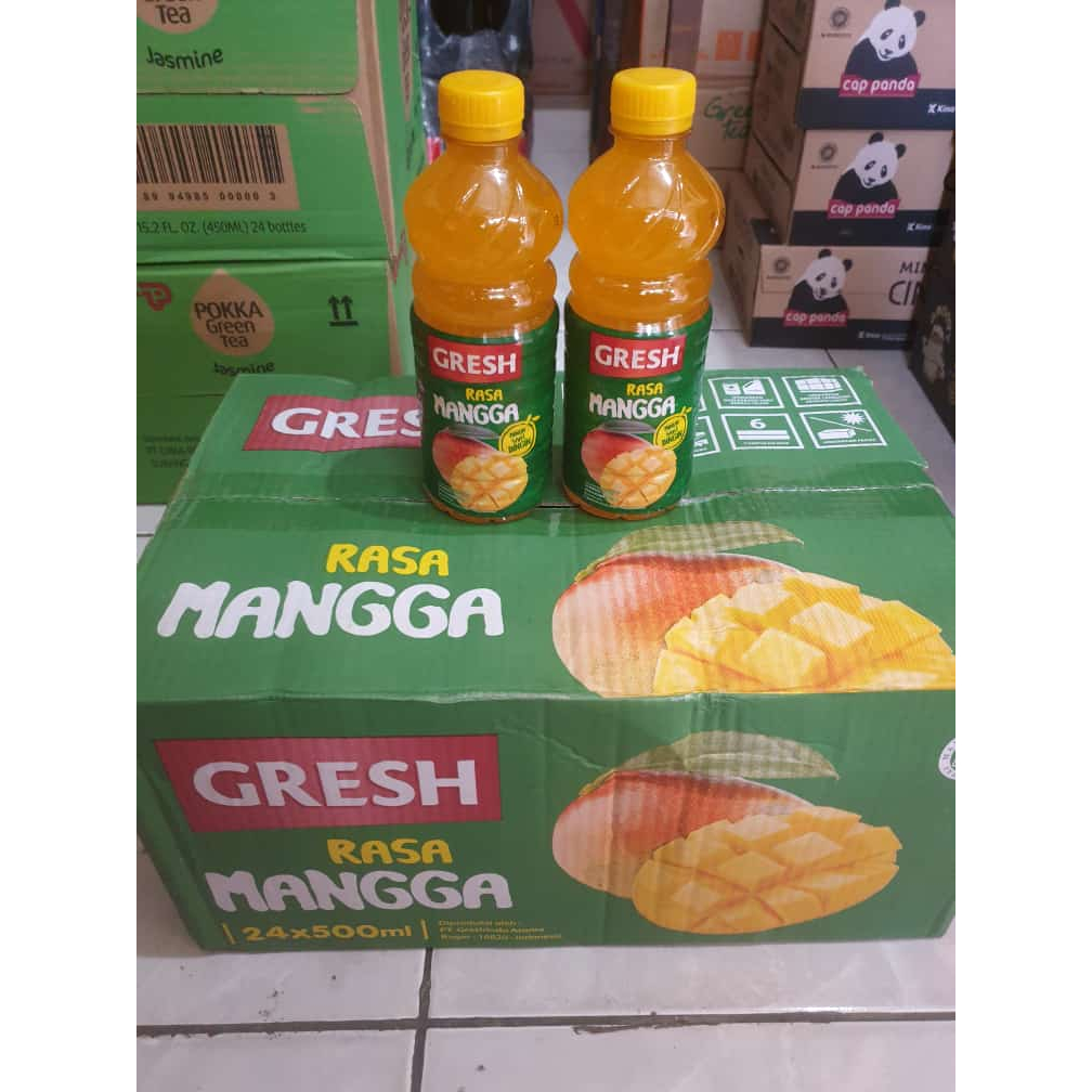 Jual GRESH Rasa Jeruk Dan Mangga 1 Dus isi 12 Botol 510ml | Shopee ...